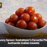 Authentic Indian sweets displayed at Da Savory Spoon in Saskatoon